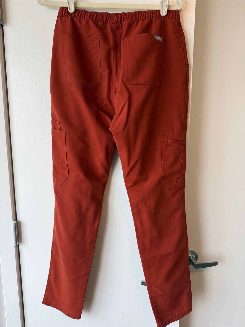 Figs Men's Rust Cargo Scrub Pants with Drawstring - Picture 5 of 5